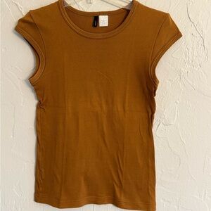 J. Crew Tan Muscle Tee